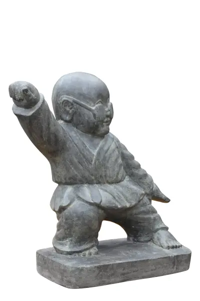 Product image 1 of the product “Standing Kung-Fu monk with glasses ”