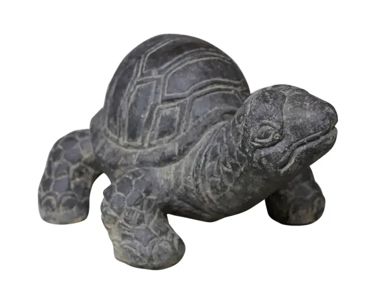 Product image 1 of the product “Turtle in size 33 cm Length | Cast stone, handcrafted & coloured ”