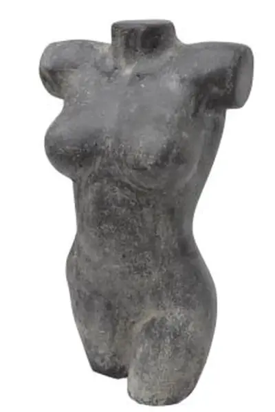 Product image 1 of the product “Female Torso. 28 x 19 x 50cm. Stone cast, handcrafted & coloured ”