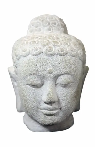Product image 1 of the product “Buddha head, 34 cm, white ”