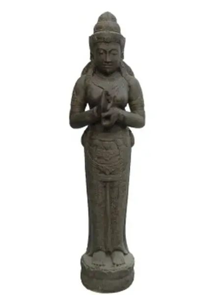 Product image 1 of the product “Standing Sri Dewi, 175cm high. Painted in the color antique finish ”