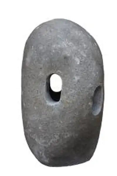 Product image 1 of the product “Garden lantern, pierced, 65 cm height, natural stone (Riverstone), stonemasonry 65 cm”