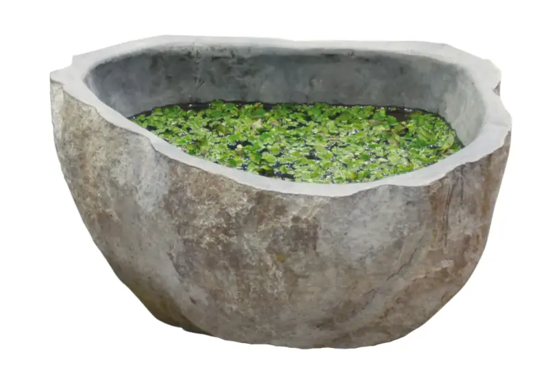 Product image 1 of the product “Water basin made of river stone. Model 8, approx. 55 x 55 x 15cm height. ”