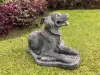 Product image 2 of the product “Cooper - Golden Retriver, lying on base 68cm L | cast stone ”