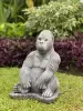 Product image 2 of the product “Barney - Gorilla seated on a base, 43 cm H | cast stone ”