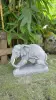 Product image 2 of the product “Indra - Small Elephant bending to the left, 46.5cm L | cast stone ”