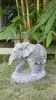 Product image 2 of the product “Nandi - Small Elephant bending to the right, 45cm L | cast stone ”