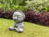 Product image 2 of the product “Nima - Sitting monk with big head, 22 cm H | cast stone ”