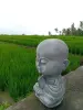Product image 2 of the product “Ishaan - Sitting Monk Big Head, 29.5cm Height | cast stone ”