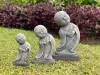 Product image 2 of the product “Jing - Monk, standing, bent sideways 20 cm H | cast stone ”