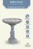 Product image 2 of the product “Set Bangkok – Bird Bath | 60 cm Height, Ø Bowl 50 cm | Casted Stone ”
