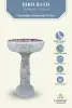 Product image 2 of the product “Set Pattaya – Bird Bath | 83 cm Height, Ø Bowl 50 cm | Casted Stone ”