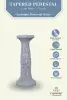 Product image 2 of the product “Rinjani - pedestal, tapered, with lotus motif, Ø 30cm, 71cm H | cast stone ”