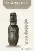 Product image 2 of the product “Moai full body, 81cm Height | GRC (Glassfibre Reinforced Concrete), Copper Finish ”
