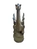 Product image 2 of the product “Sitting dragon on a rock. Dyed in the color antique finish. In the sizes from 60 to 75cm. ”