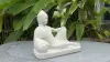 Product image 2 of the product “Half Reclining Buddha, India, 31 cm height, cast stone, handcrafted & coloured ”