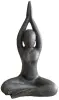 Product image 2 of the product “Sitting woman in yoga position - Arms High, in the sizes from 30 to 125cm, cast stone, antique finish ”