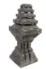 Product image 2 of the product “Java Temple, hollow cast with horizontal cuts. 40 x 40 x 100cm. Stone cast, handcrafted & coloured ”