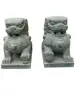 Product image 2 of the product “Temple lions set of 2, in the sizes from 40cm to 75cm, Antique finish ”