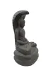 Product image 2 of the product “Seated Buddha, protected by a cobra. 76 cm high. Cast stone, handcrafted & colored ”