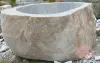 Product image 2 of the product “Riverstone basin, natural surface, polished inside. Dia approx 131-140cm Height 71-80cm ”