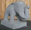 Product image 2 of the product “Standing elephant made of Riverstone about 45cm length ”