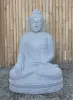 Product image 2 of the product “Seated Buddha made of Riverstone in Bhumisparsha - gesture of touching the earth. 82cm height. ”