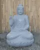 Product image 2 of the product “Seated Buddha made of Riverstone in Abhaya Position - gesture of fearlessness, H. 83cm. ”