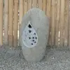 Product image 2 of the product “Riverstone Lantern with carved motiv on one side, Light can shine through! ”