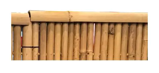 Product image of the product “Horizontal end for bamboo fence, 180cm length. weather protection suitable for fence in up to 5.5cm tube thickness ”