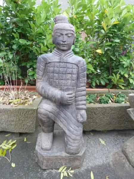 Product image of the product “Warrior kneeing, ca 200 cm, antique finish ”