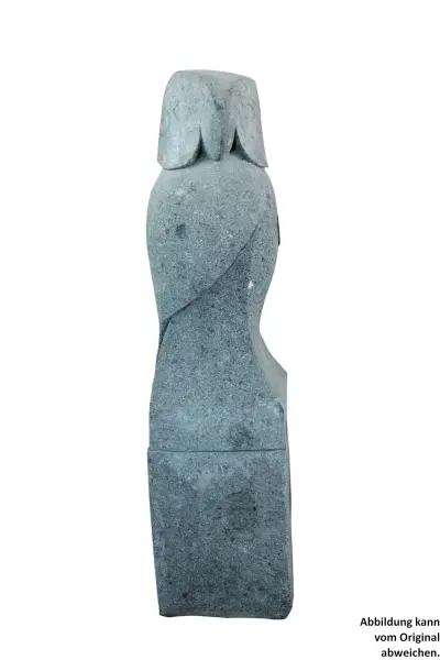 Product image of the product “Abstract cockatoo on pedestal, 120cm height, natural stone (basanite) ”
