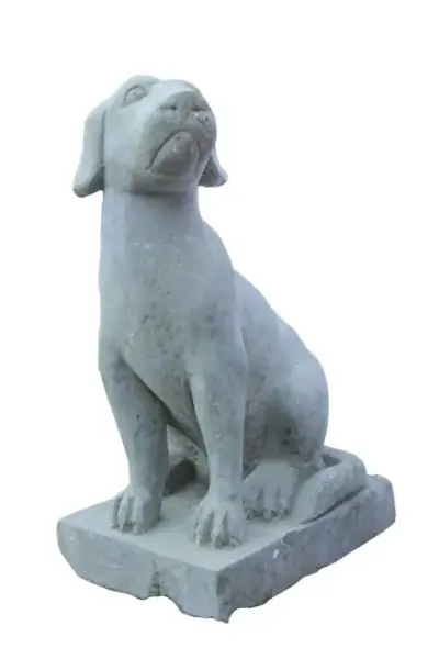 Product image of the product “Sitting hunting dog on pedestal, approx. 65cm high ”