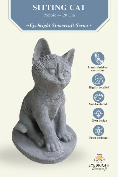 Product image of the product “Poppie - Cat, 20 cm H | cast stone ”
