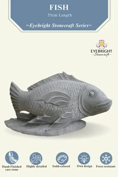 Product image of the product “Fish, 55cm L | cast stone ”