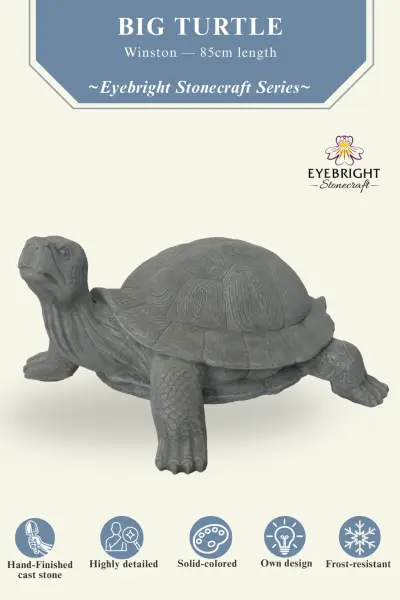 Product image of the product “Winston - Big Turtle, 85 cm Length | cast stone ”