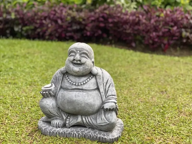Product image of the product “Quan - Seated Chinese Buddha, 33cm H | cast stone ”