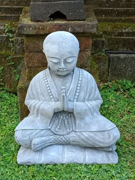 Product image of the product “Rokesh - Sitting praying Monk, 51cm H | cast stone ”