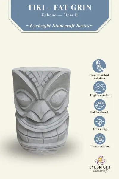 Product image of the product “Kahono - Tiki - Fat Grin, 31cm H | cast stone ”