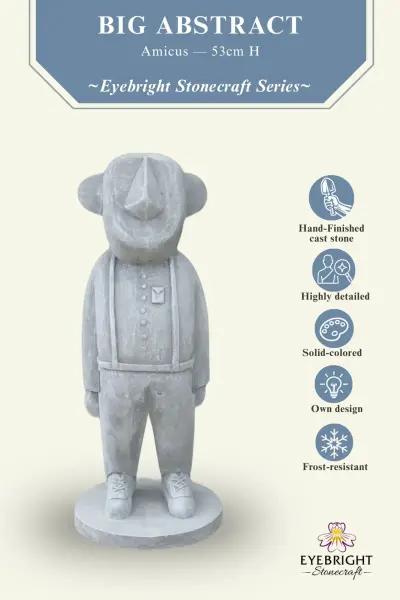 Product image of the product “Amicus - Big abstract, 53cm H | cast stone ”