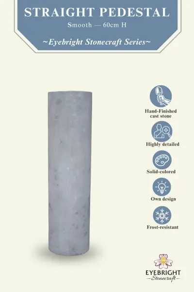 Product image 2 of the product “Ijen - Straight pedestal, smooth, Ø 16.5cm, 60cm H | cast stone ”