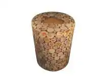 Product image of the product “Round stand from teak branch cut, height 45, dia. 35cm ”