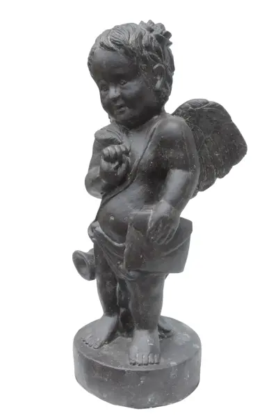 Product image of the product “Classic amore sculpture. 73 cm height, cast stone, handcrafted & coloured ”