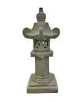 Product image 2 of the product “Japanese garden lantern. Stone cast, handcrafted & coloured, sizes 80cm and 120cm, Antique finish ”