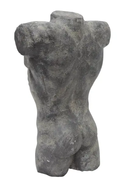 Product image of the product “Male Torso. 29 x 17 x 50cm. Stone cast, handcrafted & coloured ”