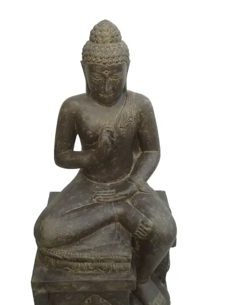 Product image of the product “Seated Buddha on a pedestal, one leg down, 150cm height ”