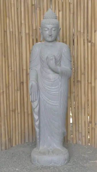 Product image of the product “Standing Buddha with Lotus Flower, ca. 153 cm H ”