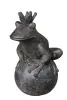 Product image 3 of the product “Frog Prince sitting on ball, approx. 70cm height, cast stone, hollow, handcrafted & coloured ”