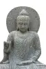 Product image 3 of the product “Seated Buddha with cloak and relief, Indian, 115 cm H ”