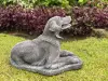 Product image 3 of the product “Cooper - Golden Retriver, lying on base 68cm L | cast stone ”